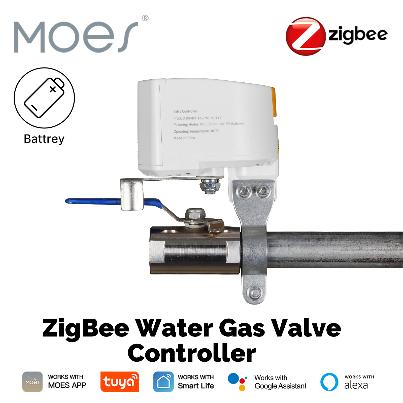 Smart Garden Water Timer - Tuya Zigbee Smart Gas Valve Garden