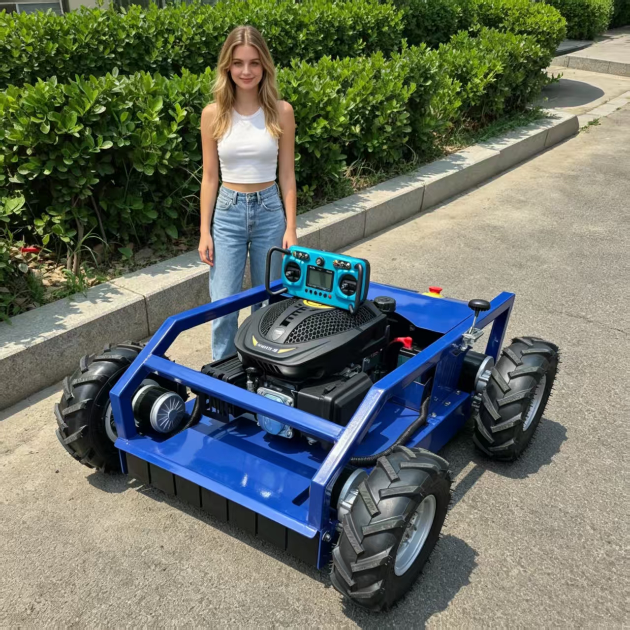 Smart Garden Design - Smart Remote-Controlled Lawn Mower — 550mm