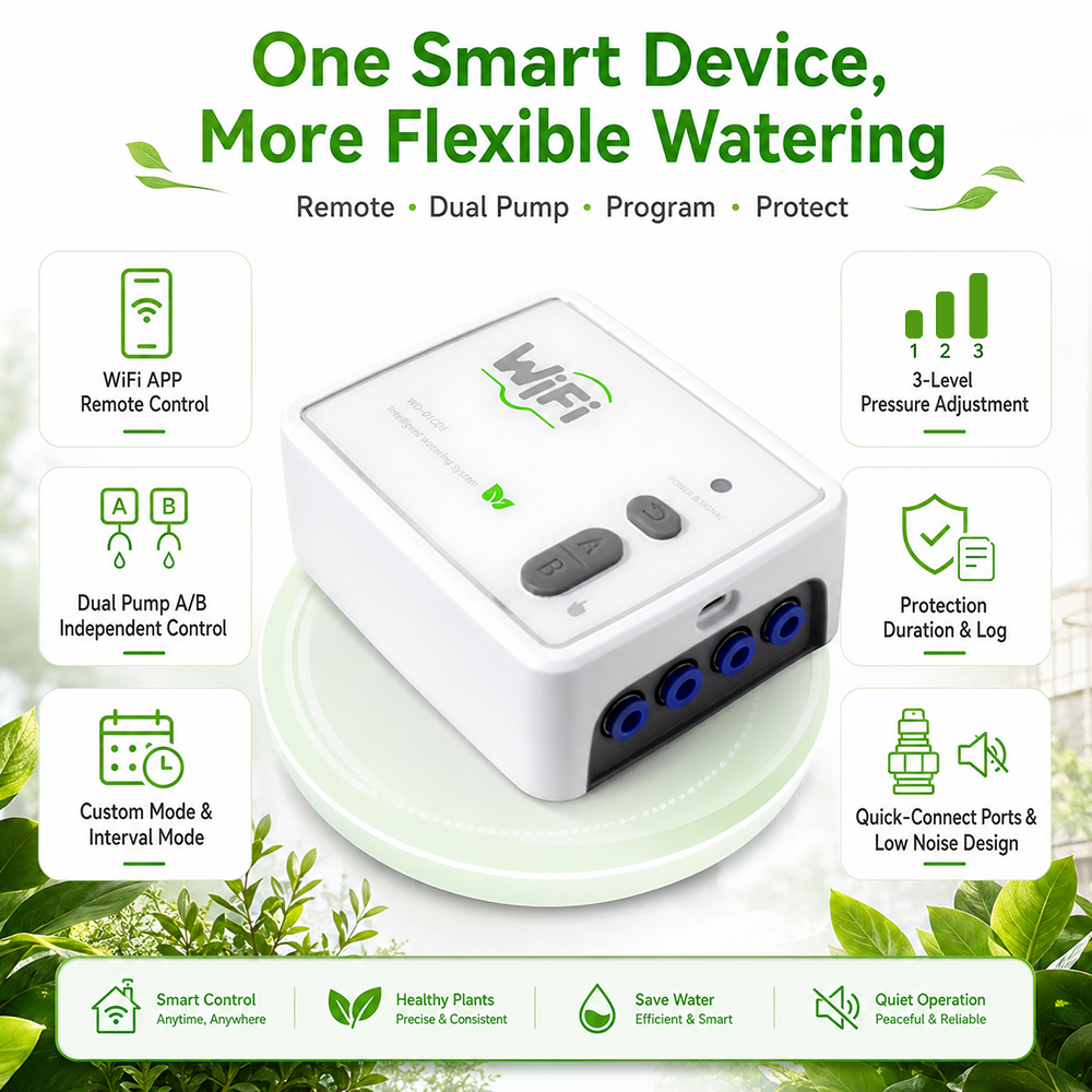 Smart Garden System - SIHAO WIFI Smart Dual Pump Automatic