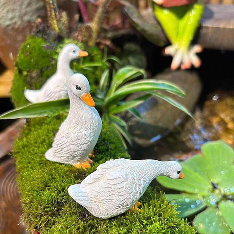 Hydroponic Grow Pod - 3pcs Cute White Duck Hydroponic Lotus