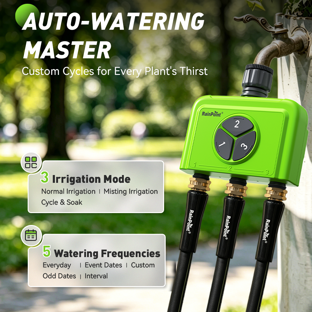 Smart Garden Water Timer - RAINPOINT WiFi Water Timer For Garden