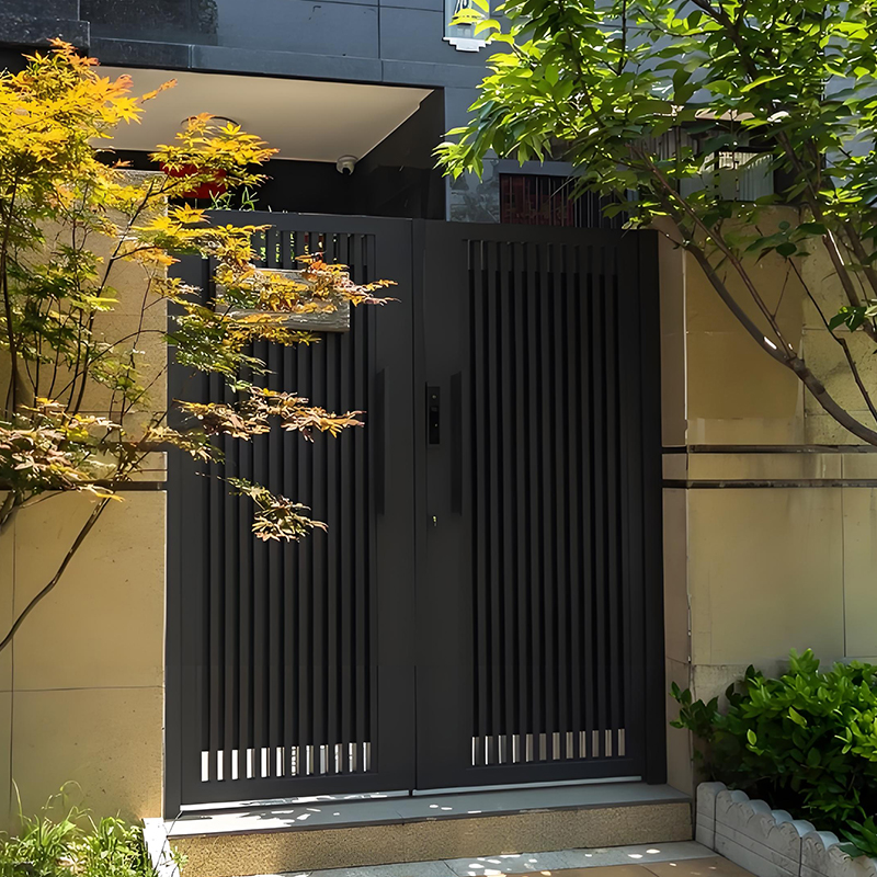 Smart Garden Design - Electric Gate Modern Design Exterior Villa