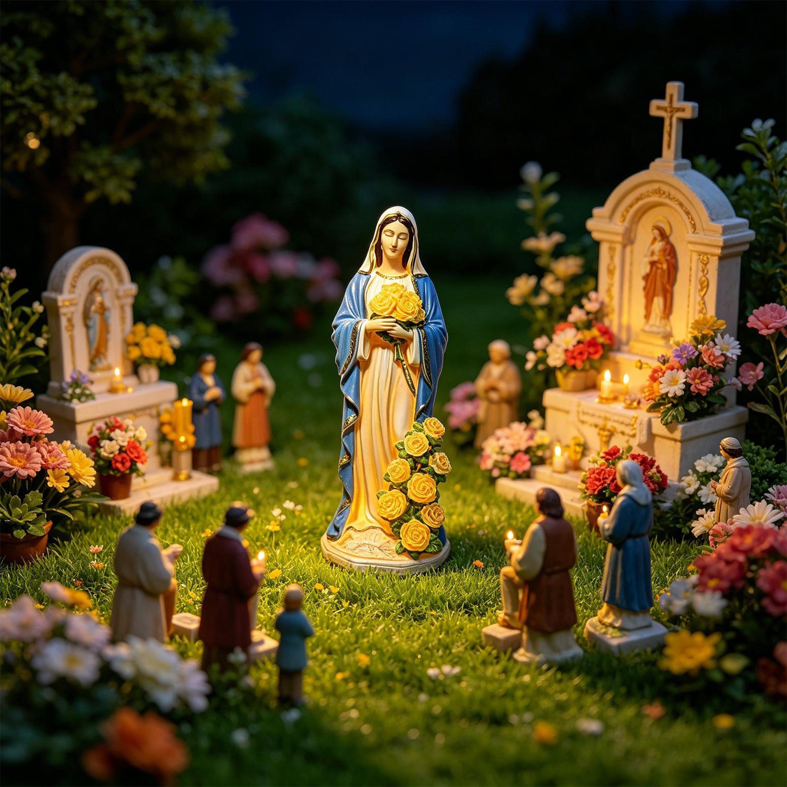 Virgin Mary Solar Statue Garde - огляд і ціна Smart Garden Solar