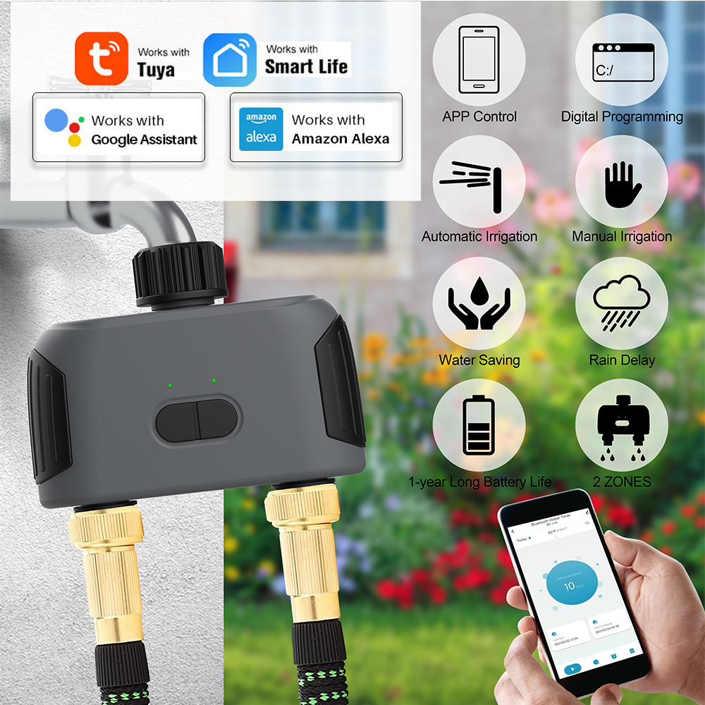 New 30-50M 2-Way Wifi Bluetoot - огляд і ціна Smart Garden Water Timer