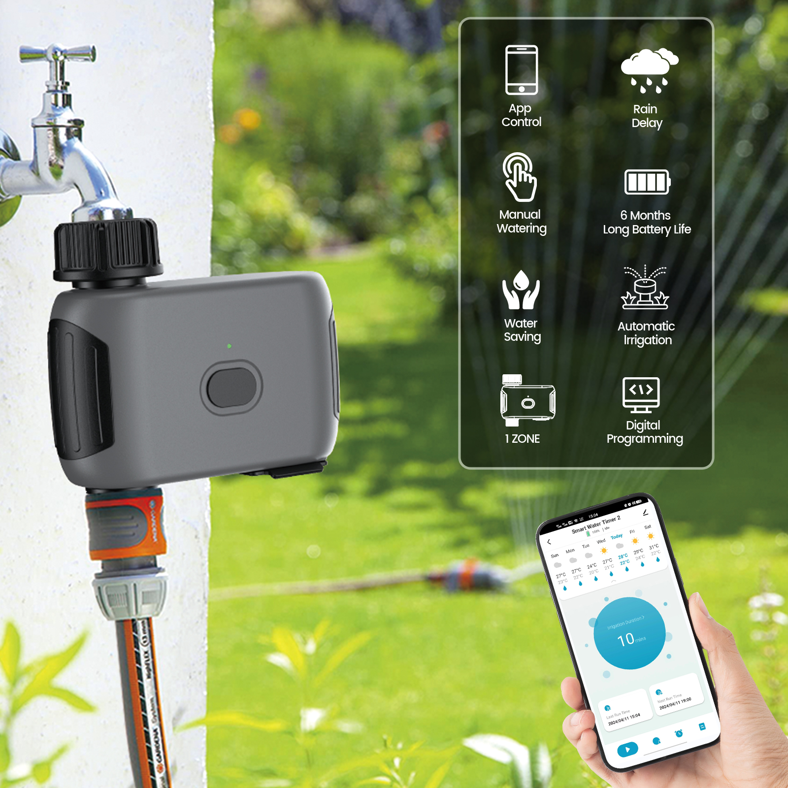 INSOMA automatic plant irrigat - огляд і ціна Smart Garden Water Timer