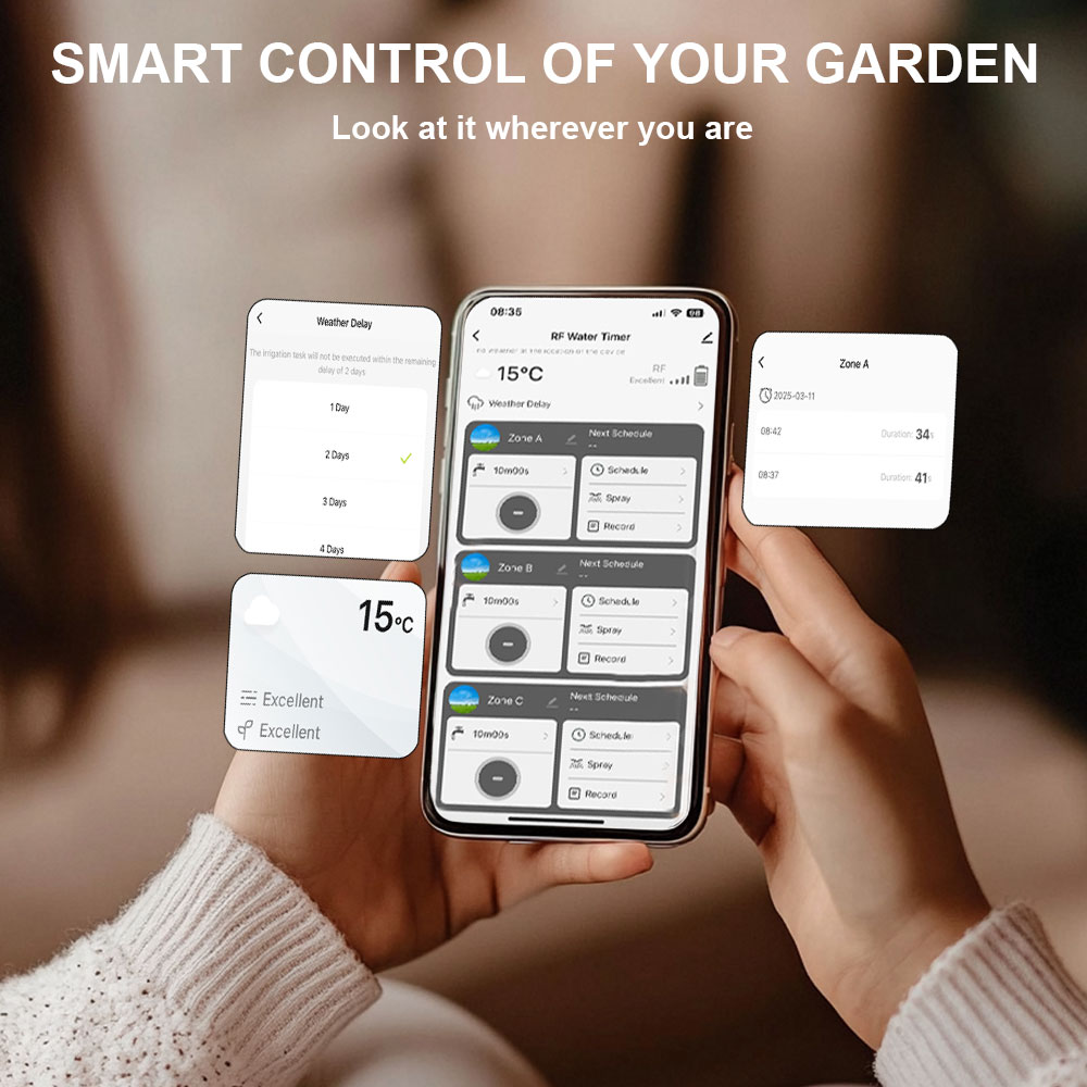 Tuya WiFi+RF433 3 Zone Smart I - огляд і ціна Smart Garden Sphagnum Moss
