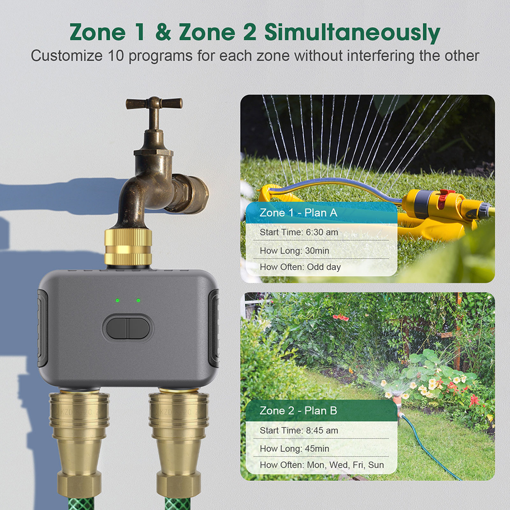 Tuya 2 Zone Watering Timer Gar - огляд і ціна Smart Garden System
