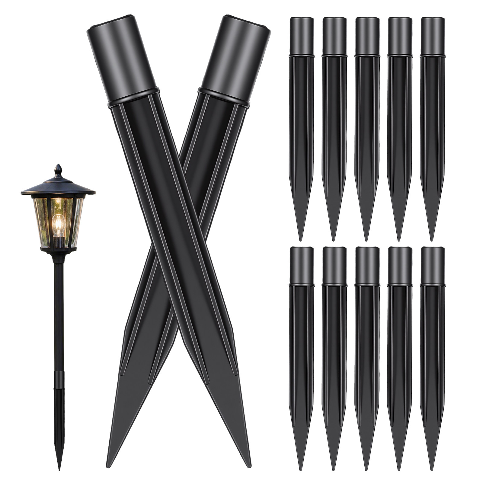 8Pcs Plastic Ground Stakes for - огляд і ціна Smart Garden Solar